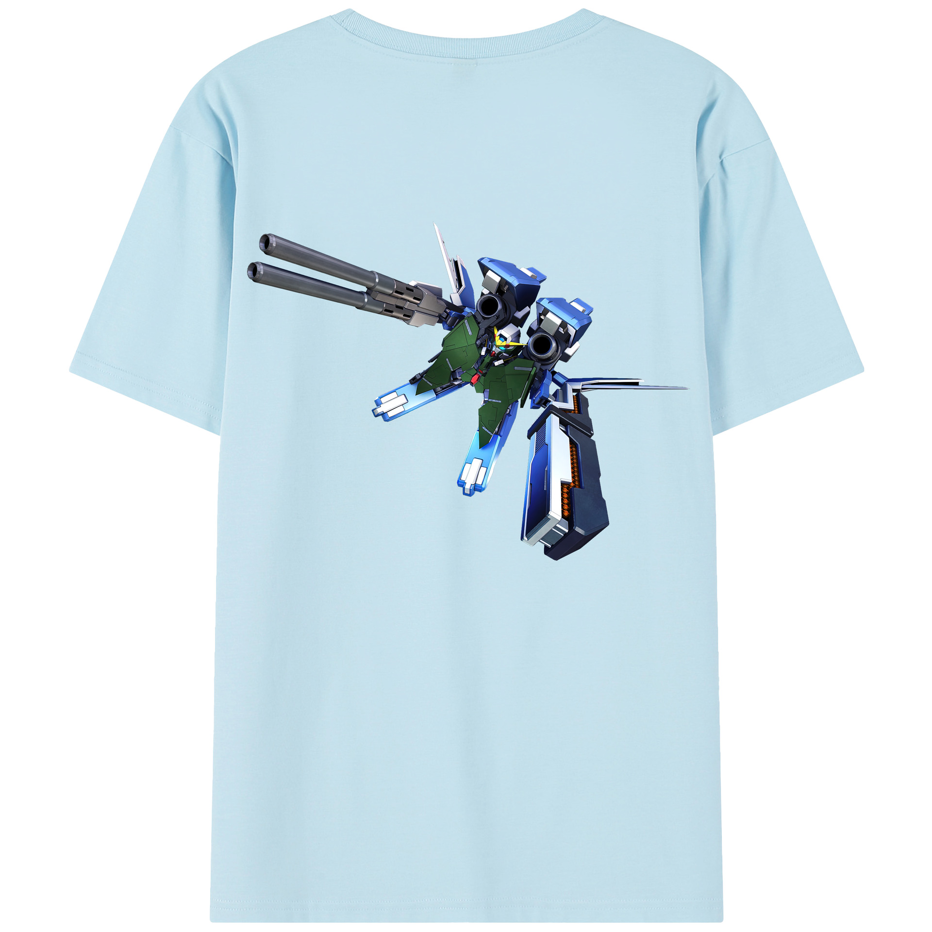 （画像用） 機動戦士ガンダム Mobile Suit Gundam 綿100％半袖Tシャツ（背面プリント）